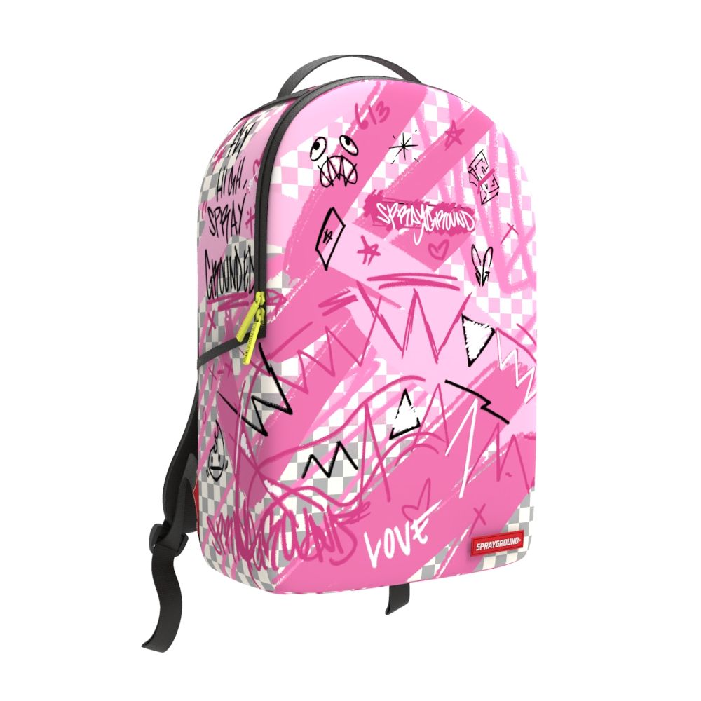 SPRAYGROUND 'Pink Smoke Check' Backpack (910B8672NSZ)
