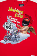 Wedding Cake 'Smoke Out' T-Shirt (Red) WC1970412 - Fresh N Fitted Inc