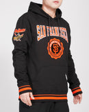 Pro Standard 'San Francisco Giants Crest Emblem RIB FLC PO Hoodie' (Black/Orange) LSG539284 - Fresh N Fitted Inc