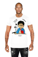 George V 'Scarface' Tee (White) GV-S2737 - FRESH N FITTED