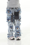 Stylo Kids Stacked Flare Denim (Lt. Blue) 7PKT-003 - FRESH N FITTED