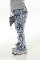 Stylo Kids Stacked Flare Denim (Lt. Blue) 7PKT-003 - FRESH N FITTED