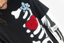 Rebel Minds 'Skeleton Twofer' L/S T-Shirt (Black) 152-242 - FRESH N FITTED