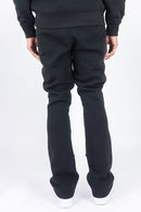 Rebel Minds 'Mask 53' Stacked Fleece Sweatpants (Black) 152-419 - FRESH N FITTED