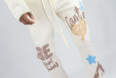 Rebel Minds 'Can't Be' Stacked Fleece Sweatpants (Cream) 152-417 - FRESH N FITTED