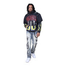 Smoke Rise 'Unbreakable' Cropped Hoodie (Graphite) FO25617