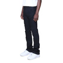 Smoke Rise 'Vintage Wash Clean' Stacked Flare Denim (Jet Black) JP25620 - FRESH N FITTED