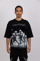 AKS 'BLITZ' French Terry Boxy Tee (Black) AKDEC24TS_02a - FRESH N FITTED