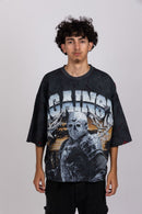 AKS 'Warriors of Ice' French Terry Boxy Tee (Black) AKJUL25TS_08 - FRESH N FITTED