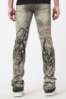 Waimea 'Cupid' Stacked Rhinestone Denim (Ant. Grey) M8567D - FRESH N FITTED