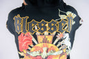 Rebel Minds Blessed Relics hoodie black 152-341 back view