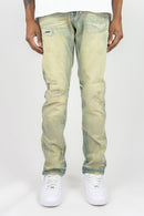 Vintage slim straight fit jeans with distress. By Fresh N Fitted.
