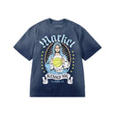 Men's Market 'Bless The Ball' T-Shirt in Vintage Indigo