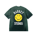 Men's Market 'Smiley Lockup' T-Shirt in Dark Green