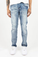 Roar Denim 'R&R' Slim Straight Denim (MD Sand Blue) A00-43415 - FRESH N FITTED