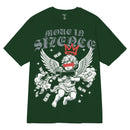 3Forty Inc. 'Silence' T-Shirt (Green) – A407 - FRESH N FITTED