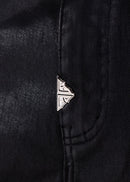 Guapi 'Black Cross Buckle' Stacked Premium Denim