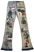 Waimea 'Bad Music' Stacked Denim In Bleach Marble