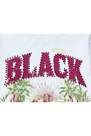 Black Label 'Tropical' T-Shirt In White