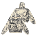 RARE PEACE 'Forever' Pull Over Rhinestone Air Brush Jacket in Ecru