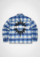 Men's First Row ‘Twin Snakes’ Plaid Shacket - Blue