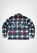 Men's First Row ‘Midnight Flame’ Plaid Shacket - Black