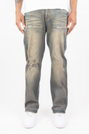 Men's Roar Denim 'Distressed' Straight Denim in DK. Dirty Tint