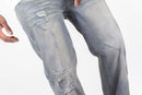 Men's Roar Denim 'Distressed' Straight Denim in LT. Dirty Tint