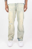Men's Roar Denim 'Distressed' Straight Denim in MD. Vintage