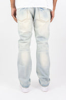 Men's Roar Denim 'Distressed' Straight Denim in LT. Sand Blue