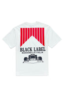 Black Label 'Race' T-Shirt In White