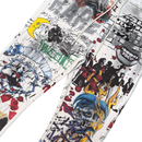 RARE PEACE Graffiti Doodle all-over print flared sweatpants in ecru with colorful doodle graphics