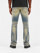 Copper Rivet 'Destroy Effect' Cross Hatch Denim (DTB) 533016