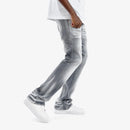 Copper Rivet 'Cross Hatch' Flare Denim (Grey) 533017 - FRESH N FITTED