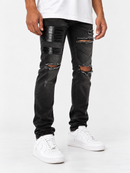 KDNK Animal Patch Jeans Black KND4467