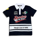KRYPT Kids 'Sunday' Polo Shirt in Black