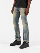 Copper Rivet 'Destroy Effect' Cross Hatch Denim (DTB) 533016