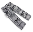 Ops Kids 'Cargo' Relaxed Fit Denim in Black Sand