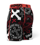 PSD 'Sinner' Boxers in Black w/Red