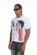 Syndicate 'SLM' Cropped T- Shirt (White) SYN_TT3