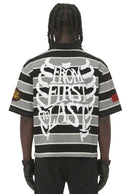 STORM88 Jersey 3/4 Sleeve Polo (Grey/Black) ST8-001 - FRESH N FITTED