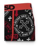 PSD 'Sinner' Boxers in Black w/Red