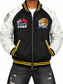 Men's Mint World Champions black zip-up jacket with mint green accents and logo detail, casual athletic style.