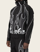 Smoke Rise 'Racing Gear Shift' Windbreaker Jacket (Black) WW26S486