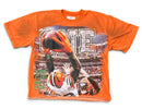 Men’s Rebel Denim 'One' Oversized French Terry T-shirt in Orange