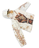 Rebel Minds 'Chains' Tapestry Pullover Hoodie in Cream
