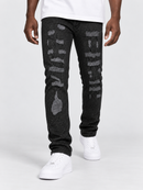 FWRD 'Crystalized' Denim (Black) FW-330293
