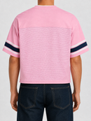 Papercut 'Ambition' Cropped Jersey Tee In Pink