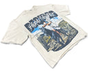 Highly Undrtd 'Desires' Rhinestone Cropped Tee in Sail