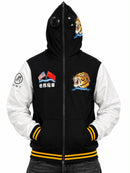 Men's Mint World Champions black full zip-up hoodie with mint green accents and logo, casual athletic style.
